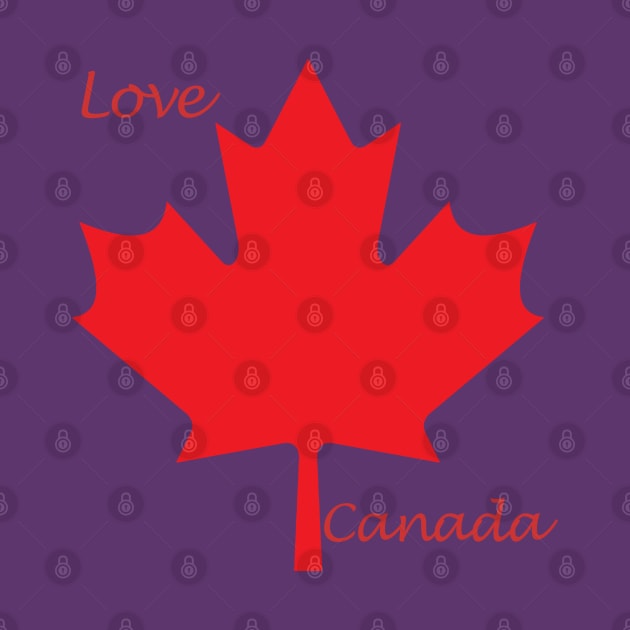 Love Canada Maple Leaf by Funky Aviation