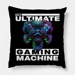 Gamer's Cybernetic Skull Pillow