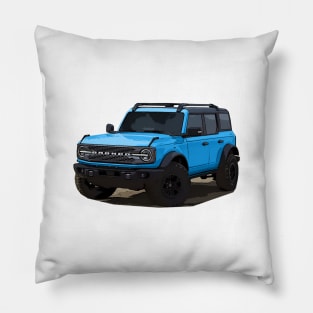 2021 Ford Bronco 4 Door Velocity Blue Pillow