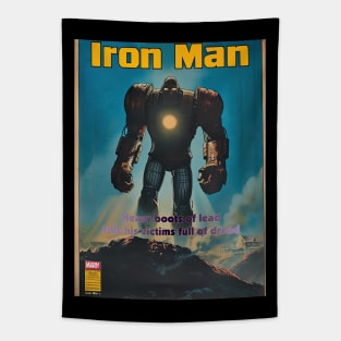 Iron Man, A vintage comics cover Tapestry