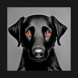 Black Labrador Retriever dog portrait T-Shirt