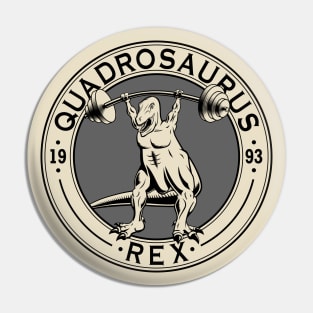 Quadrosaurus Rex Gym Pin