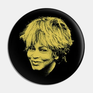 YELLOW TINA TURNER Pin