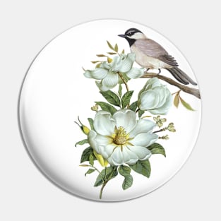 Bird On A Blossom Pin