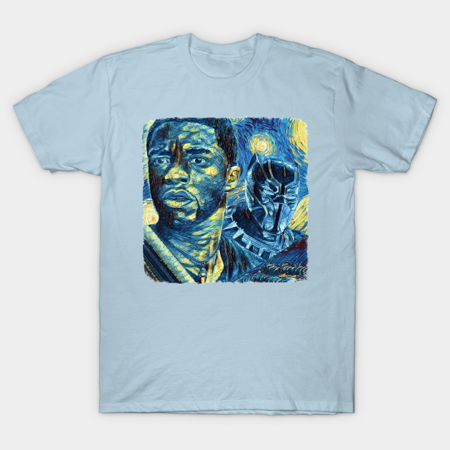 Discover Black Panther Van Gogh Style - Black Panther - T-Shirt