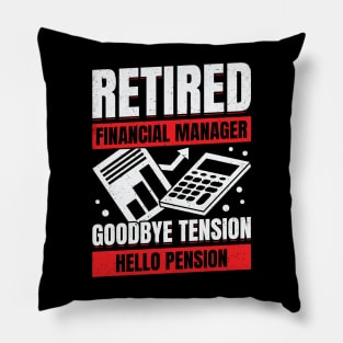 Retired Financial Manager Retirement Gift Pillow