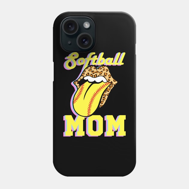 Softball mom Phone Case by artbooming