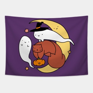 Halloween Squirrel Tapestry