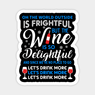 Funny Wine Gifts Men Women Wine Ugly Christmas Wine Magnet