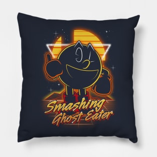 Retro Smashing Ghost Eater Pillow