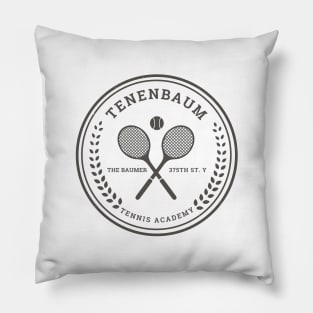 Tenebaum Tennis Academy - modern vintage logo Pillow