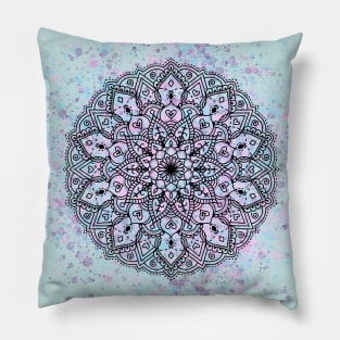 Pastel Mandala Print Pillow