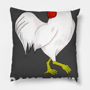 I Raise Tiny Dinosaurs Vintage Retro Chicken Lover Pillow