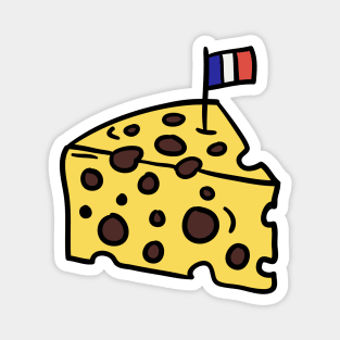 French Cheese Drawing Magnet