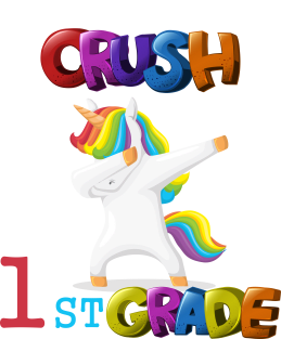 I'm ready To Crush 1st Grade Unicorn Back To School T-Shirt Magnet