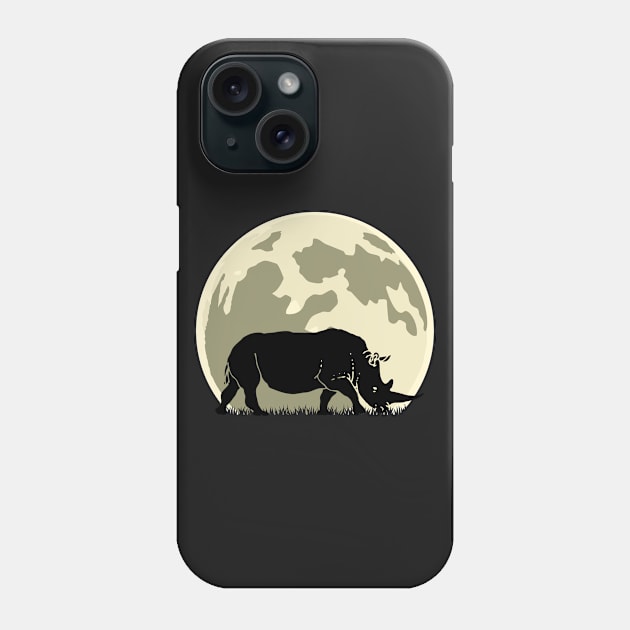 Rhino Cute Halloween Design Phone Case by RJCatch