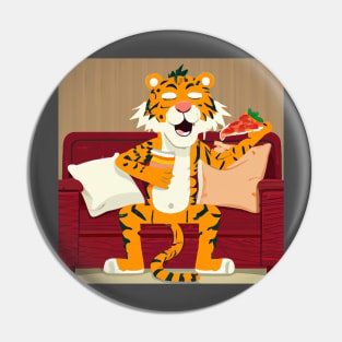 Tiger Pizza Time Pin
