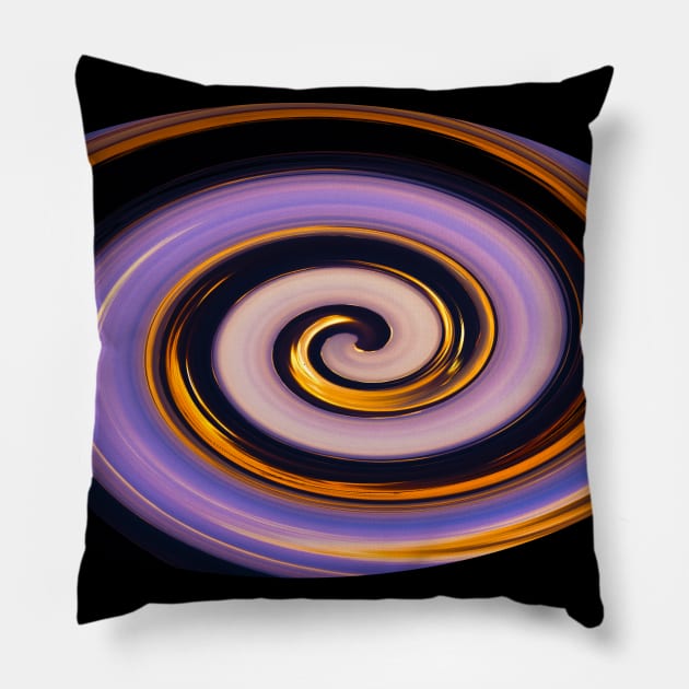 vortex colorful Pillow by rickylabellevie