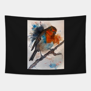 Robin Redbreast Watercolour Tapestry