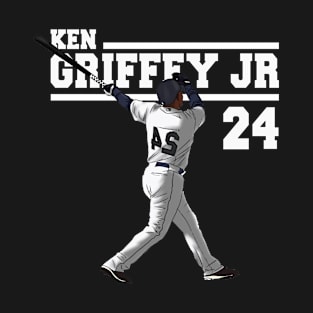 Ken Griffey Jr The Kid Basketball Legend Signature Vintage Retro 80s 90s Bootleg Rap Style T-Shirt