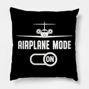 Airplane Mode On Aircraft Flying Pilot Pillow