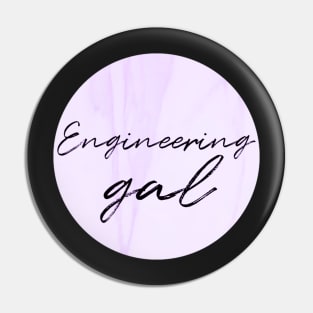 Engineering Gal Purple Pin
