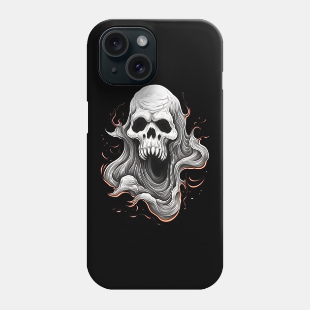 Eerie Halloween Ghoul Art - Spooky Season Delight Phone Case by Captain Peter Designs