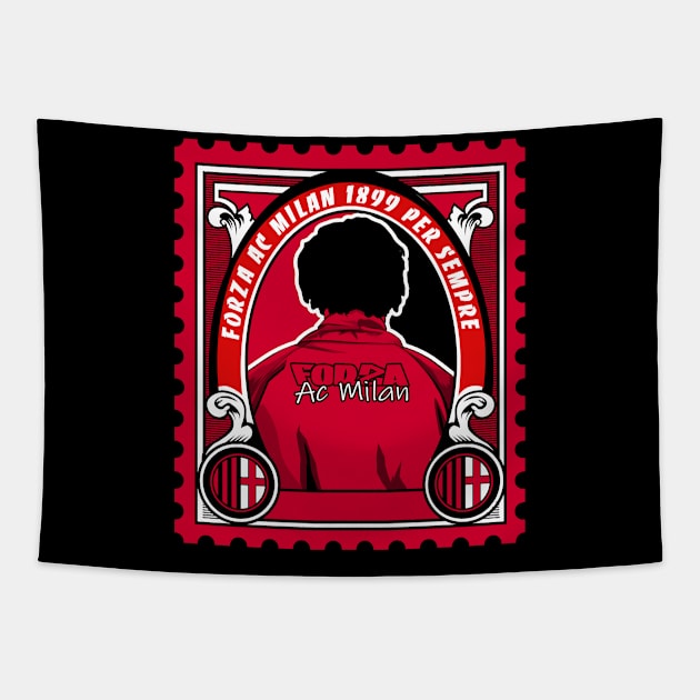 Curva sud milano Tapestry by lounesartdessin