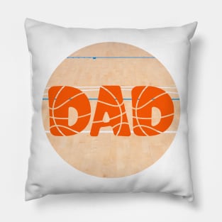 DAD. Basketball design for dads who love sports. Gift idea for dad on his father's day. Father's day Pillow