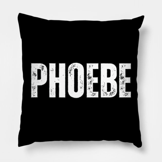 Phoebe Name Gift Birthday Holiday Anniversary Pillow by Mary_Momerwids