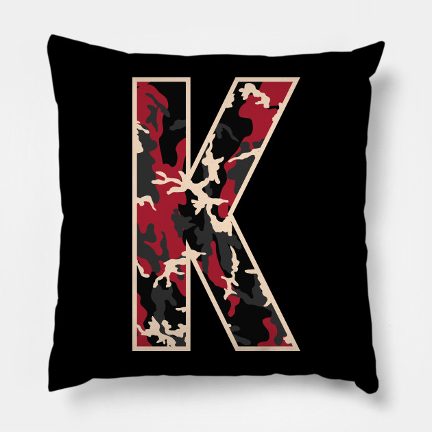 Initial Capital Letter K Camo Alphabet Gift Women Men Boys Girls