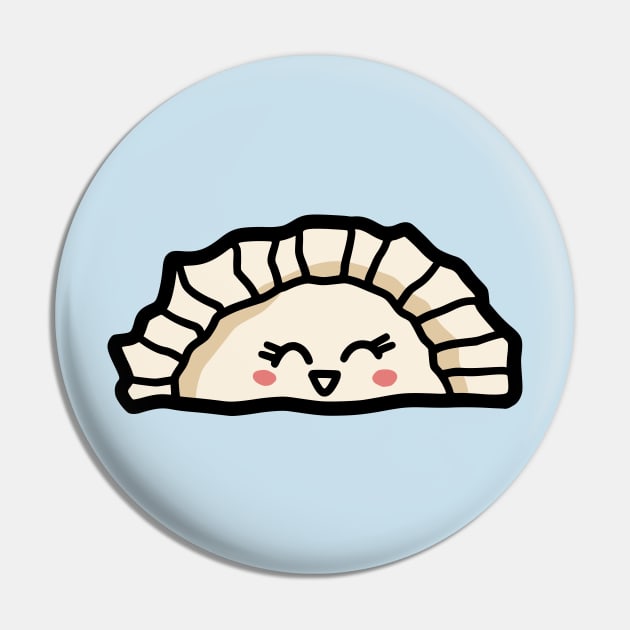 Smily Pierogi Kawaii Dumpling Pin by Chigurena