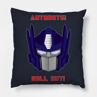 Autobots Roll Out Optimus Prime Transformers Quote Pillow