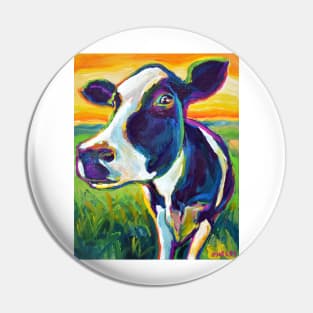 Colorful FARM COW by Robert Phelps Pin