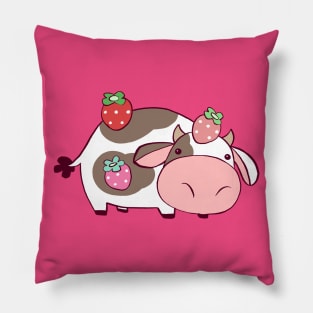 Strawberry Cow Pillow