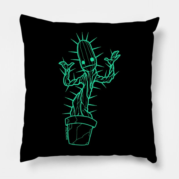 Spiny Groot Pillow by AgaCactus