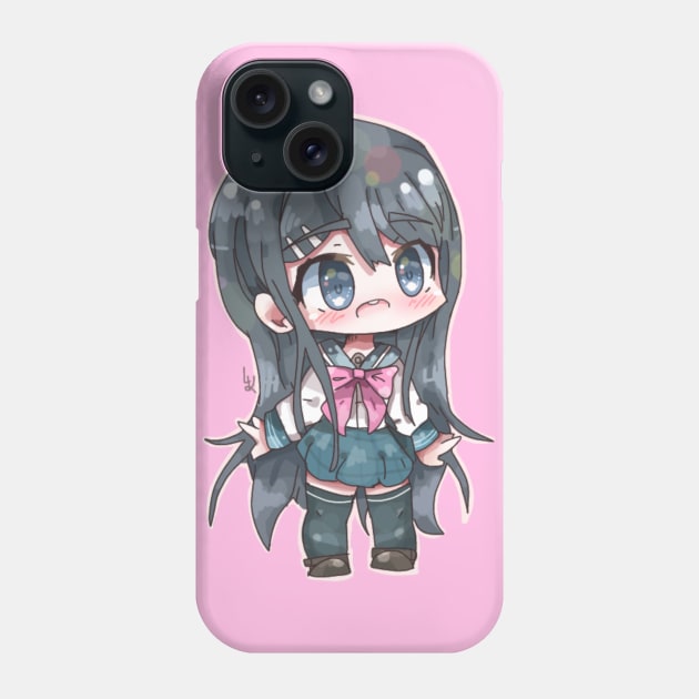 Sayaka chibi art by Kībo-Kībo Phone Case by Kibo-Kibo