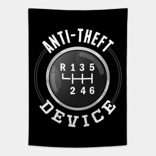 Anti-Theft Device Funny Stick Shirt Car Humor Sayings Tapestry