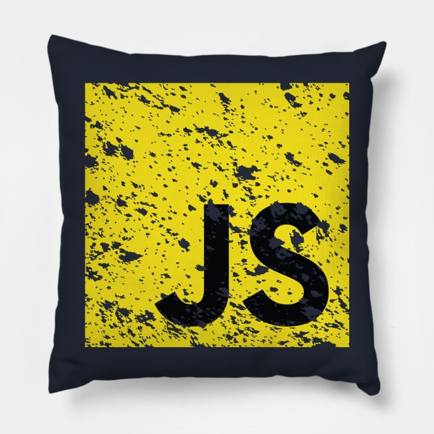 Javascript Vintage Logo Pillow by kim.id