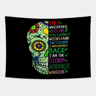 gastroparesis skull warrior i am storm Tapestry