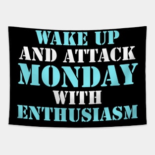 Funny Mondays Sayings Design Tapestry