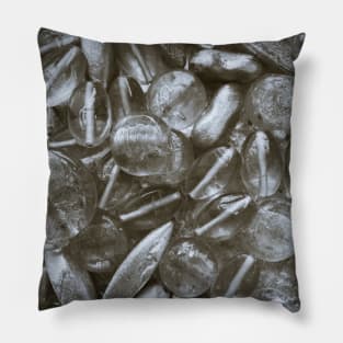 Silver Glass Ethnic Beads Pillow