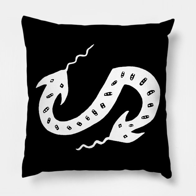 Findigo native endless - twinsnake - tee by Fenixdesign Pillow by MarxMerch