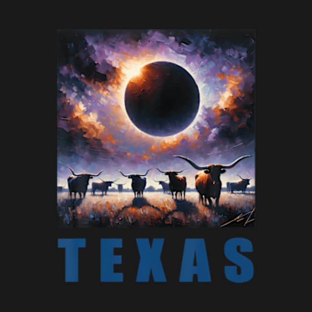 work Inspired By Total Solar Eclipse 2024 Texas by Diana-Arts-C