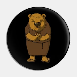 Monk Bear Pin