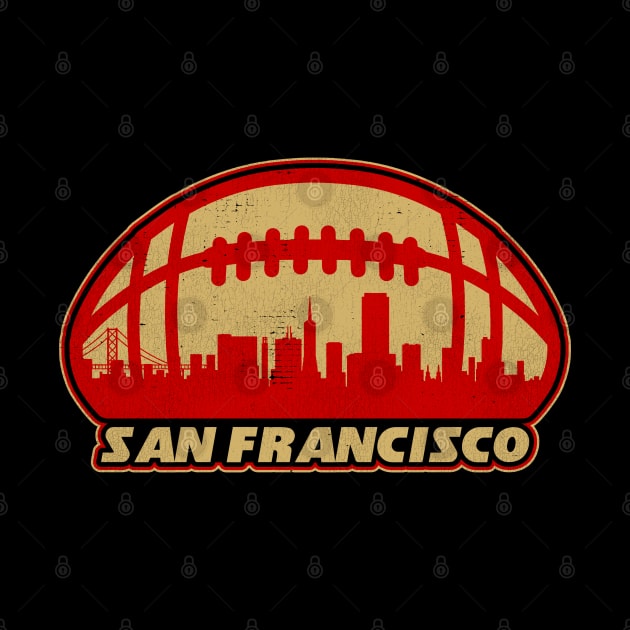 San Francisco Football Skyline by darklordpug