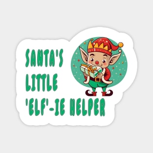 Santa's little 'elf'-ie helper Magnet