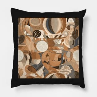 Earth Tone Pattern Pillow