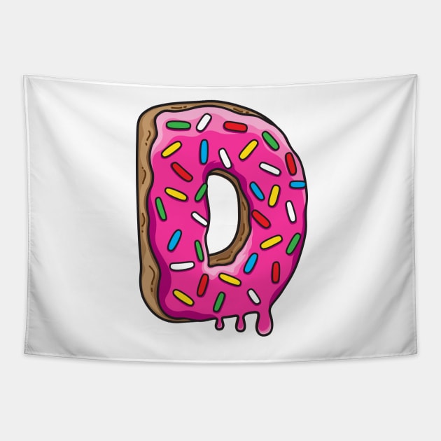 D is for Donut Tapestry by Plushism