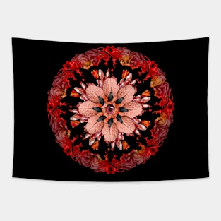 flame crows mandala Tapestry